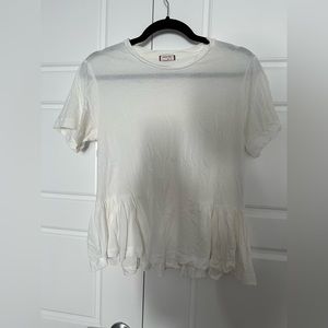 White flowy tshirt